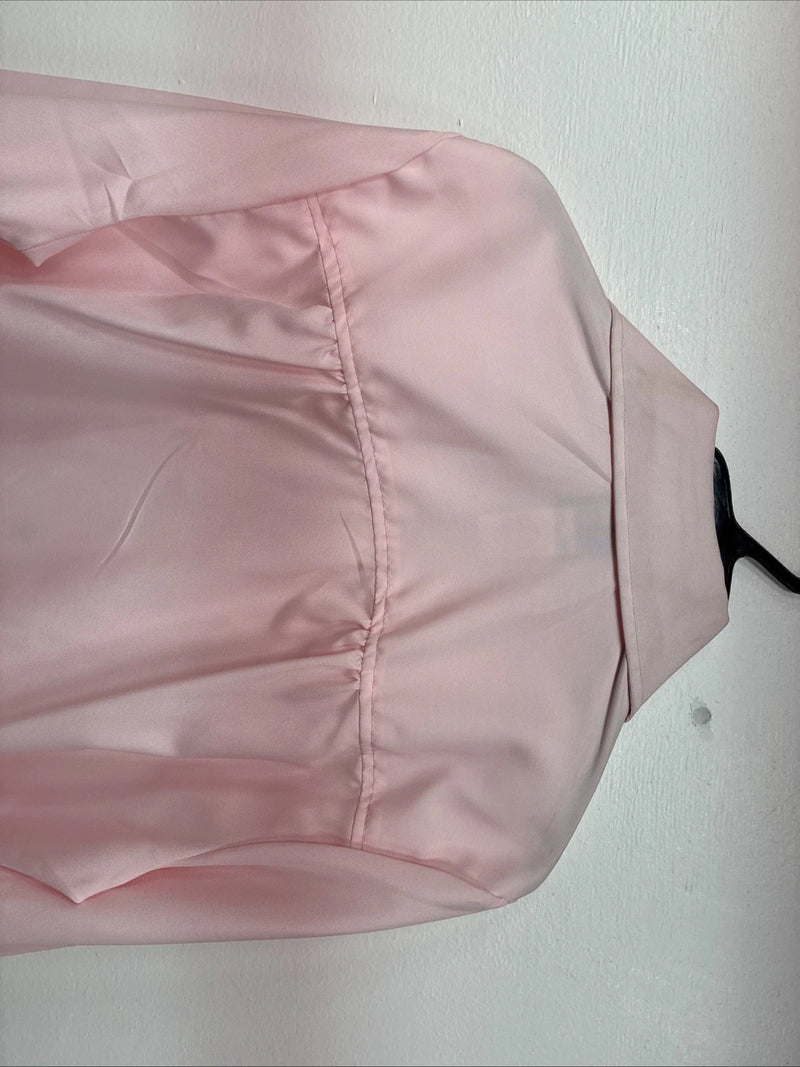 New Women’s Dickson Jenkins Pink Long Sleeve Pearl Snap Size 36 II-61