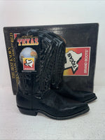 New Men’s Black Texas Brand Cowboy Boots. 5710 8 D. 3-137