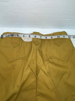 New Vintage Yellow Polyester Pants #555 SS-95