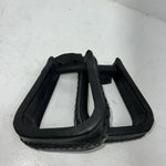 New Black Leather Lace Stirrups FF-15