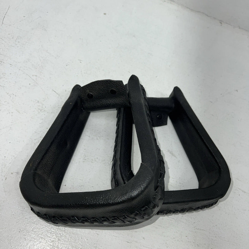 New Black Leather Lace Stirrups FF-15