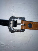 New Brown Genuine Leather Double S Gold Pendent 30” Belt #3211448 JJ-8