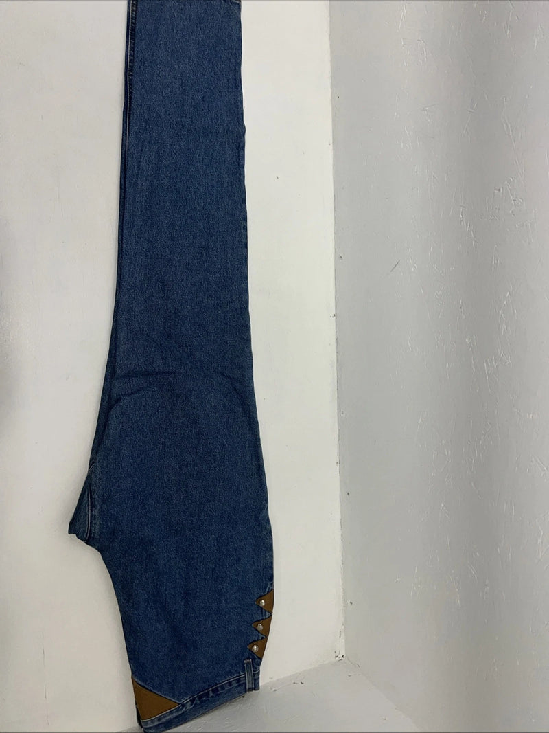 New Women’s Diamond Cut Gusset Denim Jeans No Back Pockets. 17/18x36 K-7
