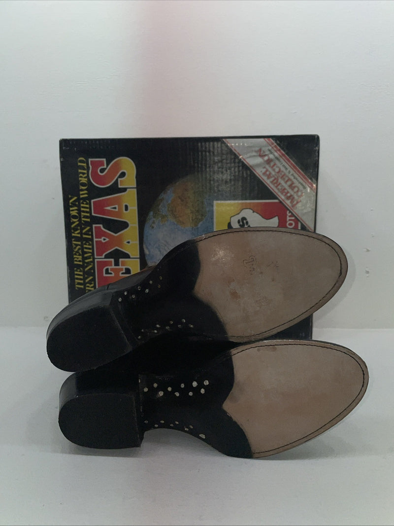 New Men’s Black Texas Brand Cowboy Boots. 5300 10 E E. 7-121