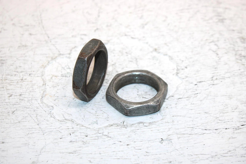 1982 Honda Atc 185a Oem Rear Axle Jam Nut Pair 90307-968-000 AH67