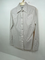 New Women’s Brown Dotted Dickson Jenkins Long Sleeve Button Up Shirt 3B-101