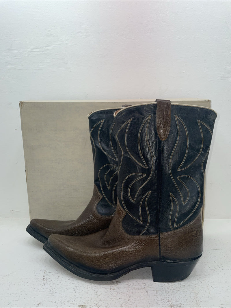 New Men’s Brown Rodeo Cowboy Boots. M 4010 10 D. 7-52