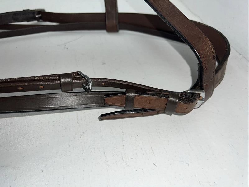 New Silver Fox Brown Full English Caveson Bridle #20-1419-0-0 BB-17