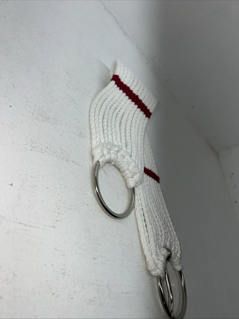 New Tough 1 White Red Mohair 27” Cinch #59-1227 Y-36