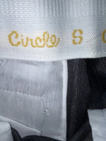 New Vintage Black Circle S Polyester Pants #CP5091 XX-86