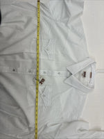 New Men’s ELY Cattleman White Deigned Long Sleeve Pearl Snap 20.5 4XL X-108
