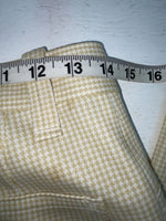 New Vintage Cream Checkered Dickson Jenkins Polyester Pants #502 XX-16