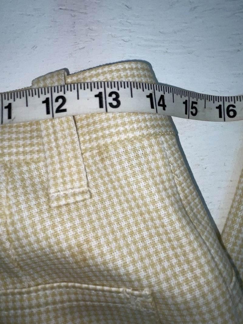 New Vintage Cream Checkered Dickson Jenkins Polyester Pants #502 XX-16