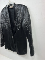 New Women’s Black 1849 Authentic Ranchwear Flame Western Show Jacket XL UU-61