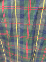 New Men’s ELY Plains Green Plaid Long Sleeve Pearl Snap 17 X 34 XL T-24