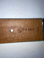 New Blue Genuine Leather 3D  Blue Bling 34” Belt #677 Z-83
