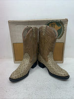 New Youth Brown Texas Brand Cowboy Boots. 2488 4.5 4 1/2 D. 24-137