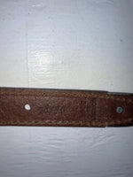 New Brown Genuine Leather Dingo Weaved 28” Belt #4591 JJ-109