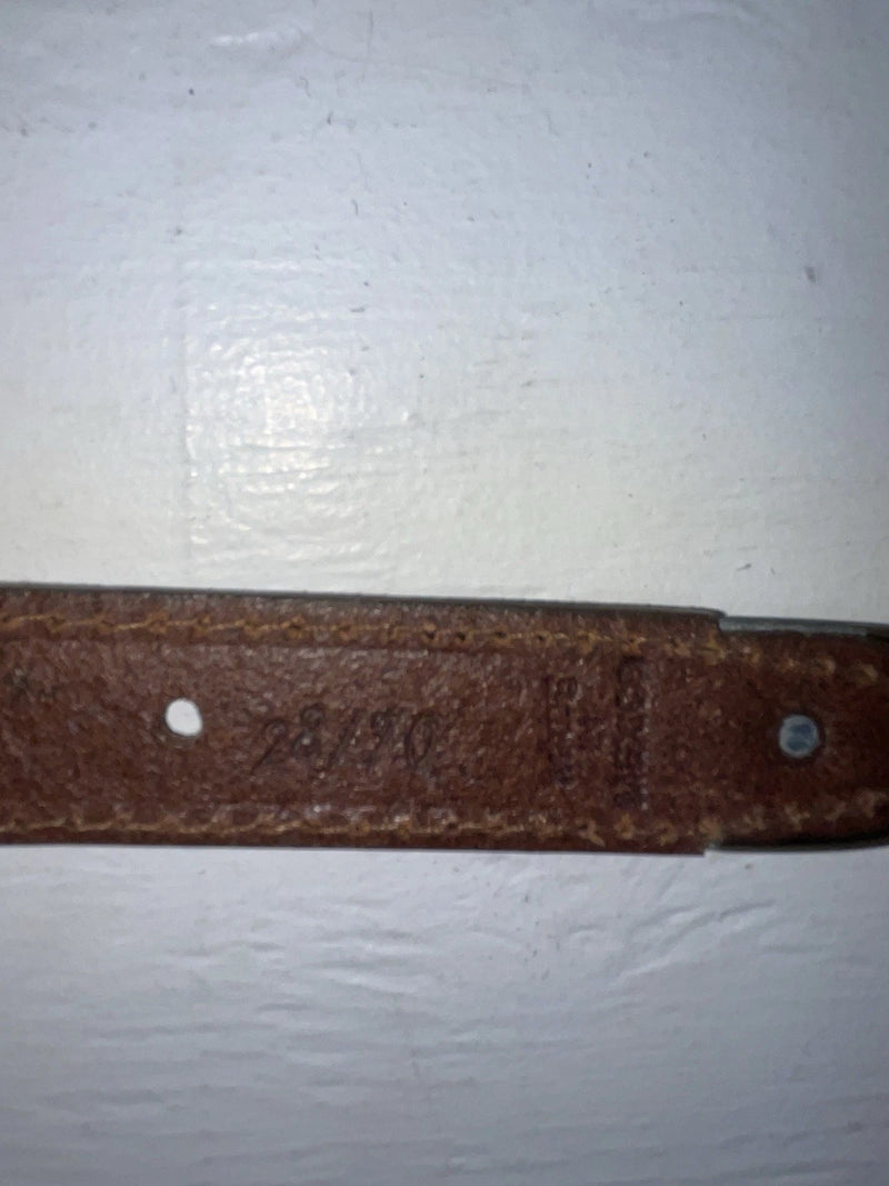 New Brown Genuine Leather Dingo Weaved 28” Belt #4591 JJ-109