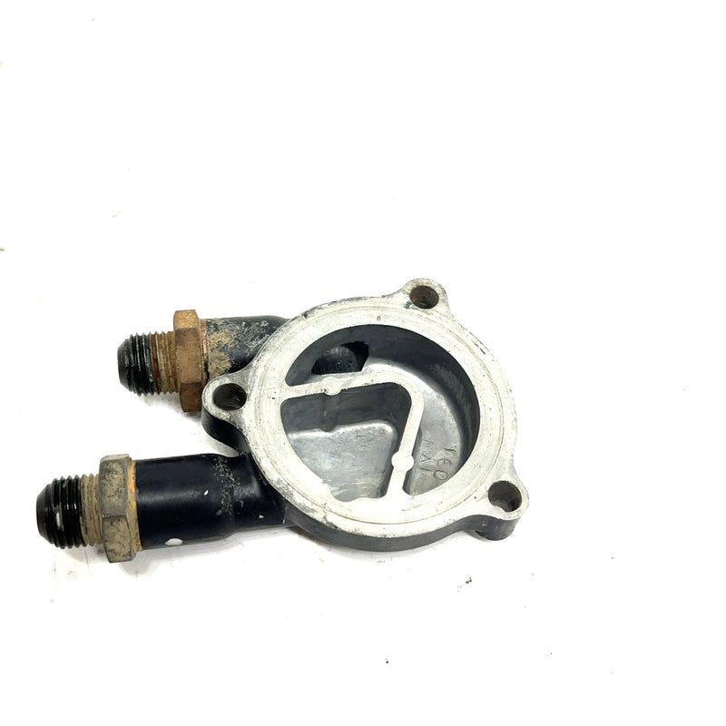 1990 Yamaha Moto 4 OEM Oil Filter Cover With Adapters 1YW-13447-00-00 AY51