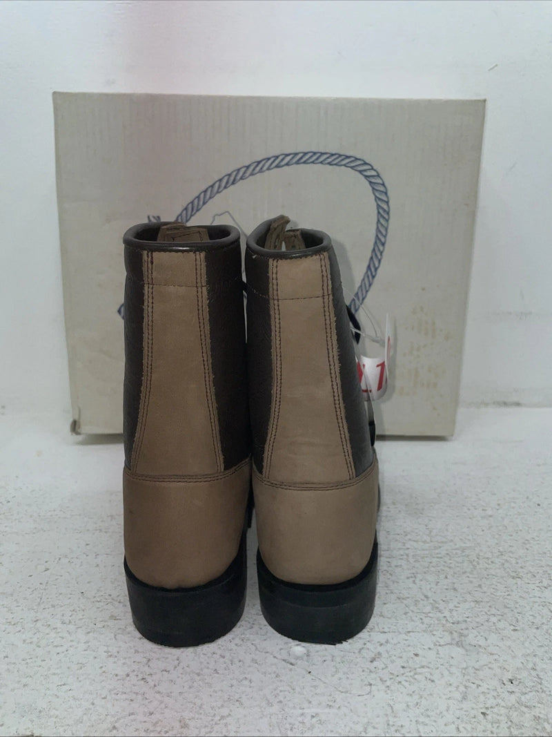 New Men’s Brown Lac Up A Jama Product Cowboy Boots. Y 5110 G 4.5 4 1/2. 2-60