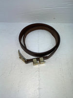 New Brown Genuine Leather Tooled 30” Belt #K4 JJ-141