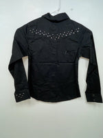 New Women’s Black Cumberland Outfitters Long Sleeve Button Up Shirt S 3B-109