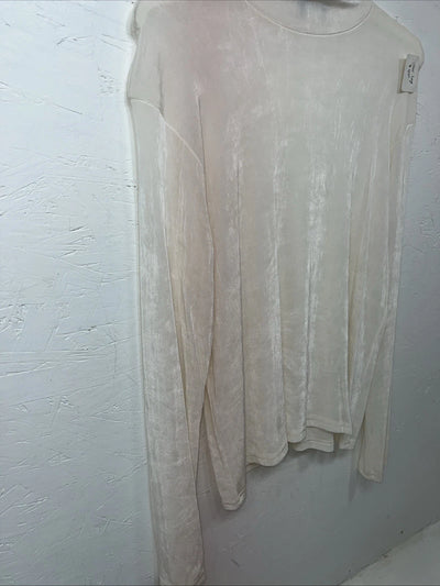New Women’s White 1849 Authentic Ranchwear Long Sleeve Shirt Large UU-44