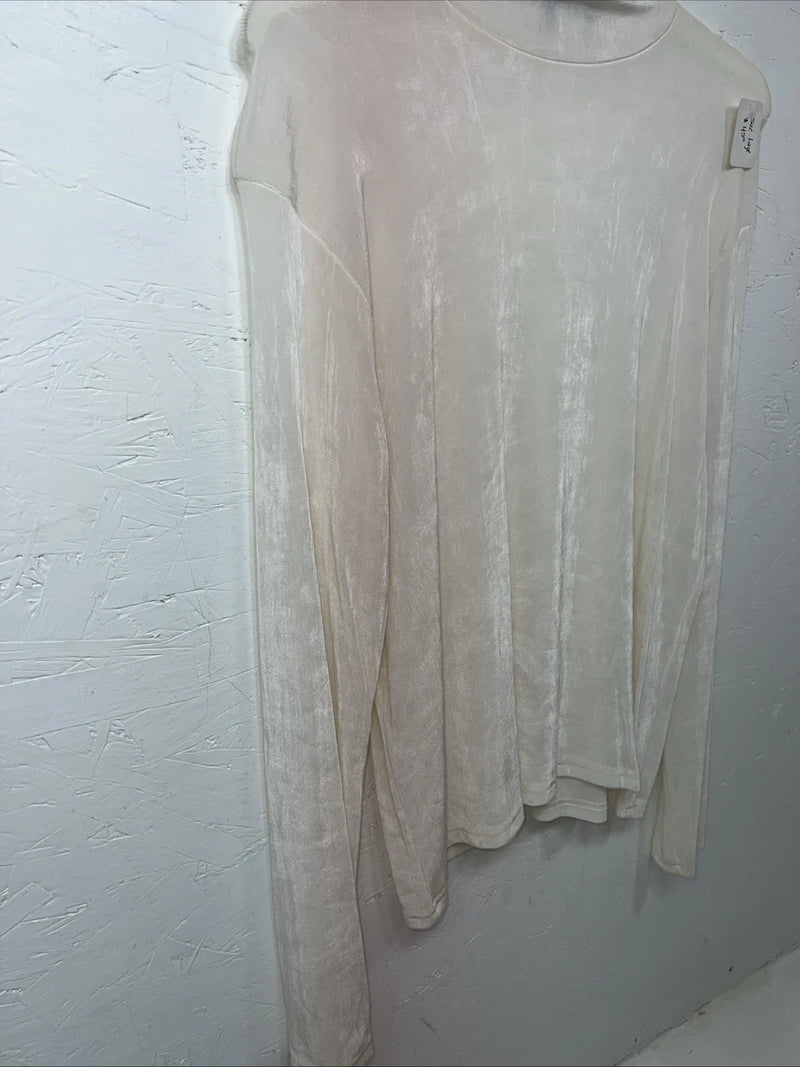 New Women’s White 1849 Authentic Ranchwear Long Sleeve Shirt Large UU-44