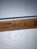 New White Genuine Leather Wrangler Tooled 28” Belt #4151 Z-135