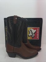 New Men’s Brown Texas Brand Cowboy Boots. 5101 9.5 9 1/2 D. 7-63
