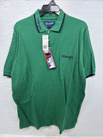 New Men’s Wrangler Green Short Sleeve Polo Shirt Large CC-65