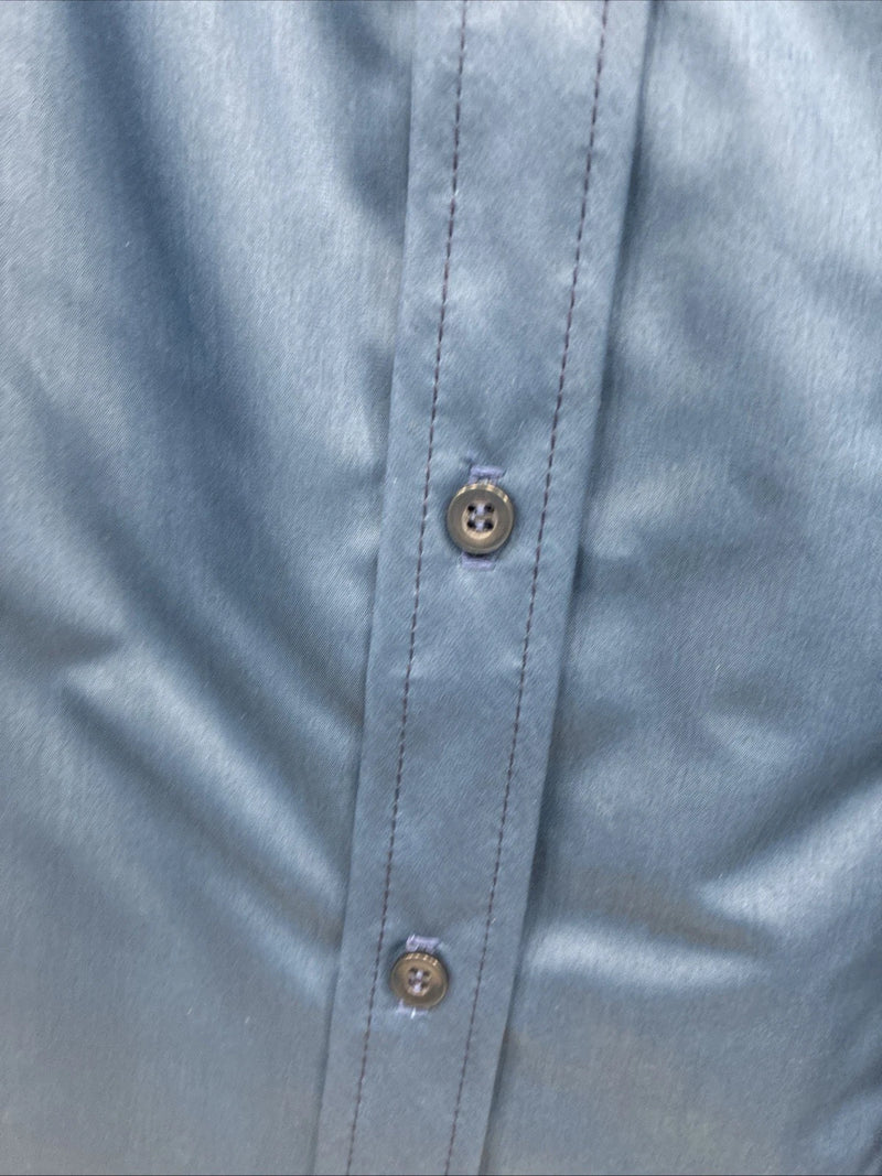 New Men’s Panhandle Slim Royal Blue Long Sleeve Button Up Small J-61