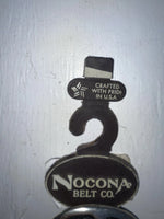 New Brown Genuine Leather Nocona Silver Animal Pendent 24” Belt #605 NN-62