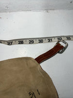 NOS Brown Show Chaps With Fringe Adjustable Waist 32” I-73