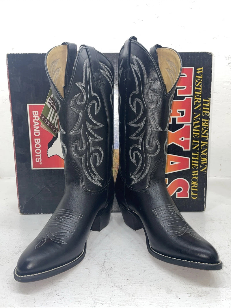 New Women’s Black Texas Brand Cowboy Boots. 4970 7 M. 18-98