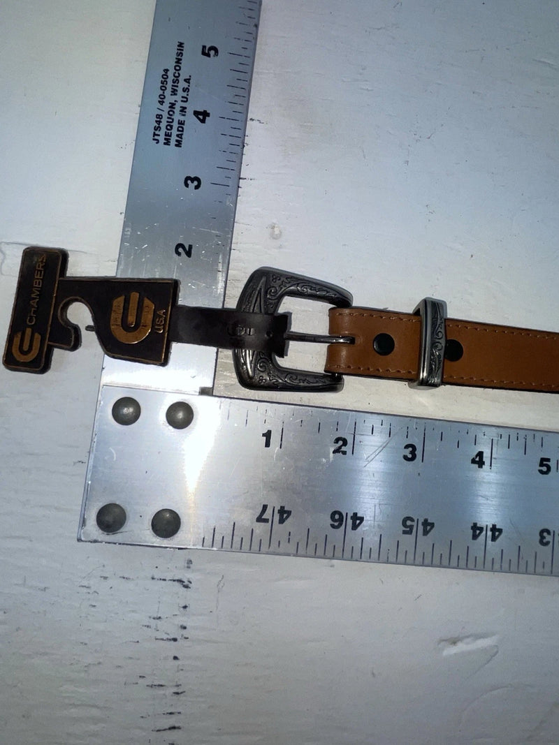 New Brown Genuine Leather Chambers 25” Belt NN-44