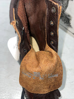 New Women’s Brown Lace Up American West Cowboy Boots. 59000 7.5 7 1/2 M. 17-58