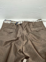 New Vintage Brown Circle S Polyester Pants #CP5091 XX-72
