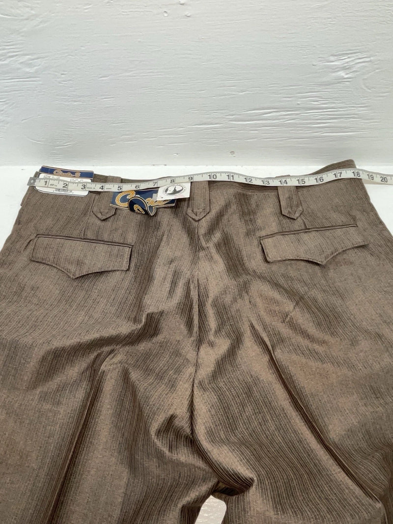 New Vintage Brown Circle S Polyester Pants #CP5091 XX-72
