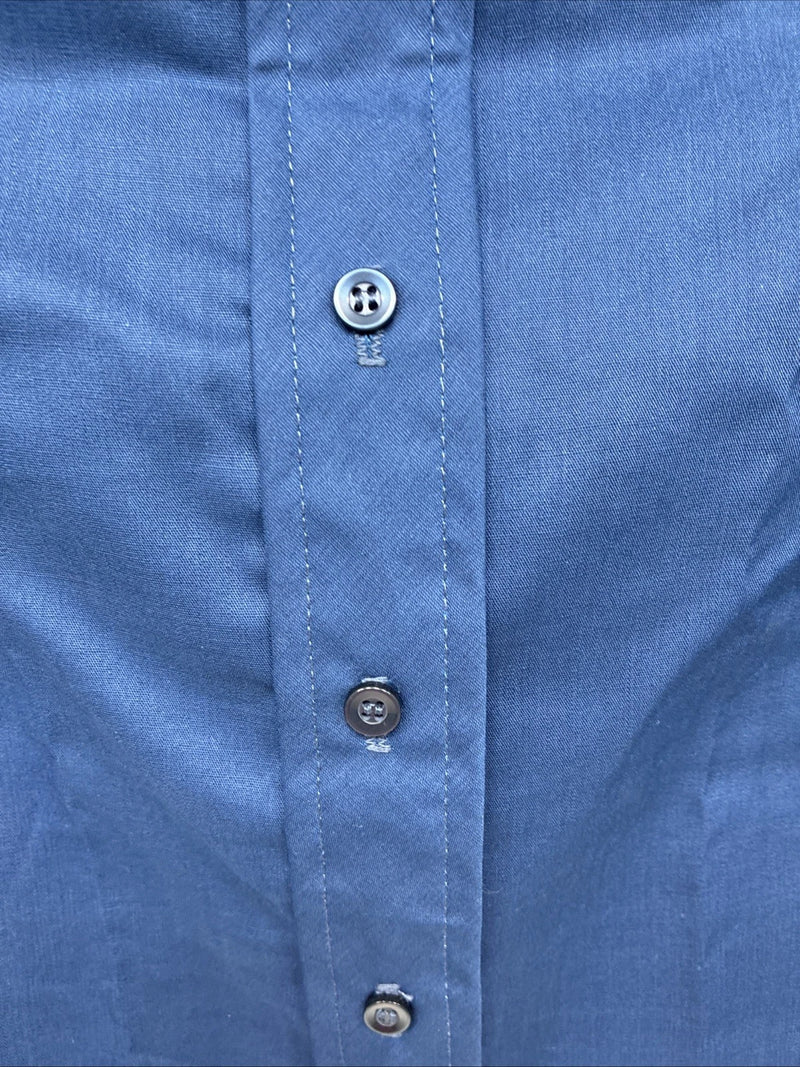 New Kids Fenton Navy Blue Long Sleeve Button Up Size 8 DD-132