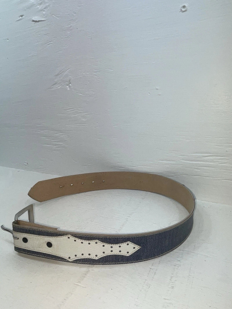 New Blue Genuine Leather 26” Belt #7330 JJ-96