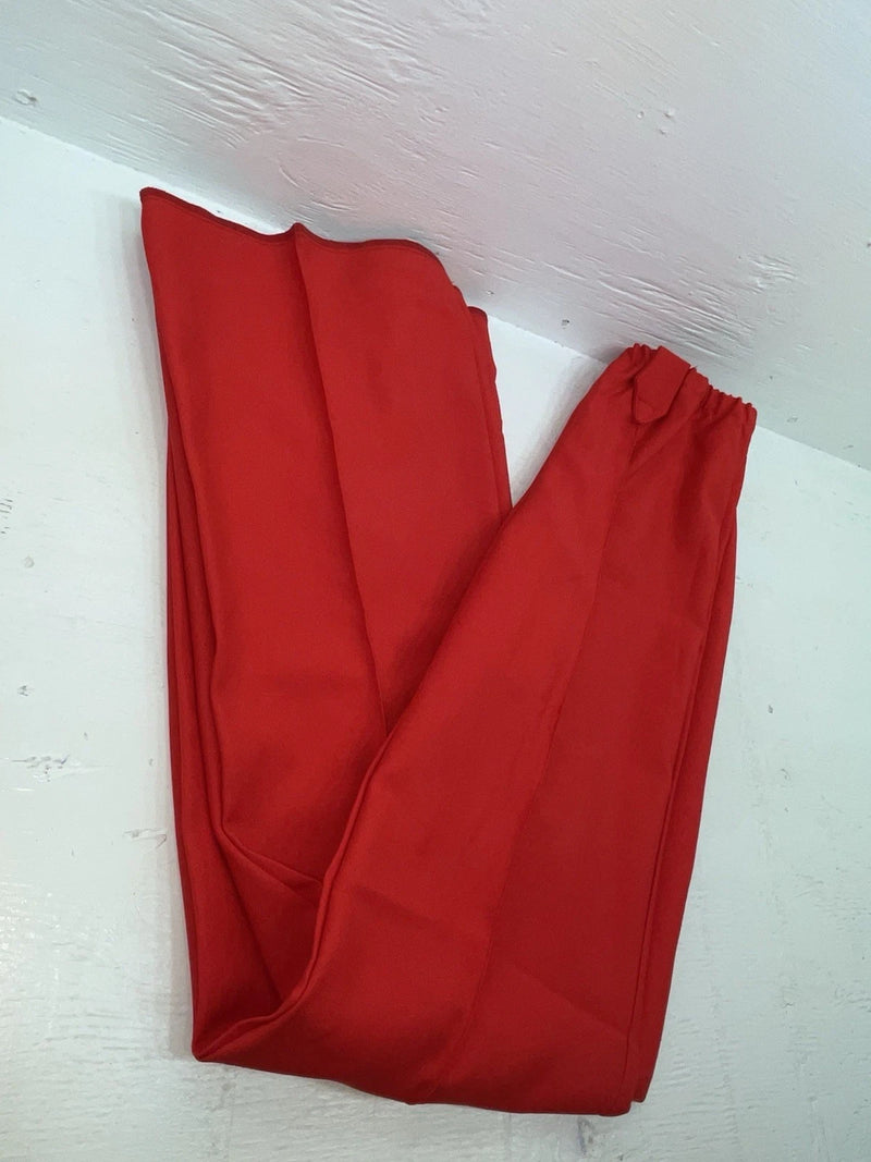 New Vintage Red Polyester Pants ZZ-54
