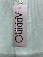 New ARPINO Blue Long Sleeve Button Up English Shirt Large X-86