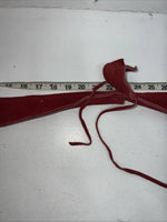 NOS Red Show Chaps With Fringe Adjustable Waist 38” L-34