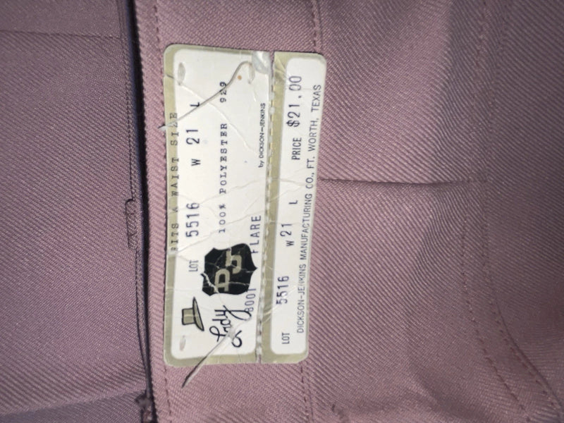 New Vintage Pink Dickson Jenkins Polyester Pants #5516 3A-64