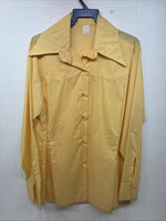 New Women’s Panhandle Slim Yellow Long Sleeve Pearl Snap Size 42 LL-10