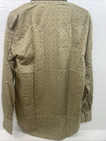 New Men’s Tem Tex Yellow Long Sleeve Pearl Snap Medium B-116