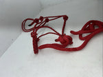 New Tough Red 1 Poly Rope Halter And 8” Lead Rope #50-1010 G-505