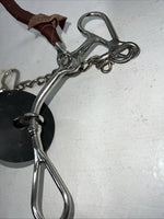 New Congress Leather Mullen Bit With Noseband #48004 U-16